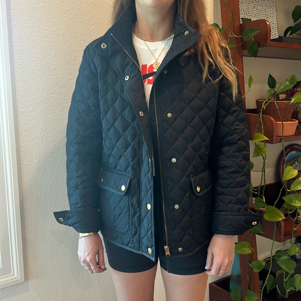 J Crew quilted barn jacket